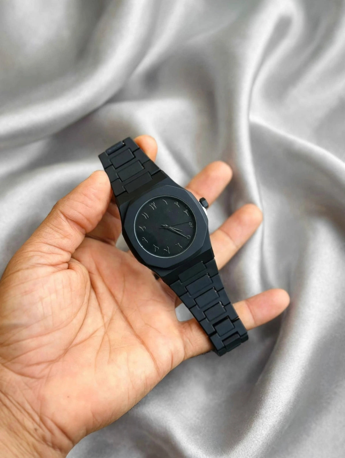 Arabic Aura Watch - Full Black Premium | Arabic Dial Edition🖤